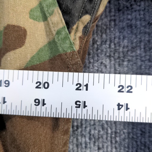 U.S. Army Men's Woodland Camouflage Combat Coat Brown Green Size Small Long - Picture 12 of 12